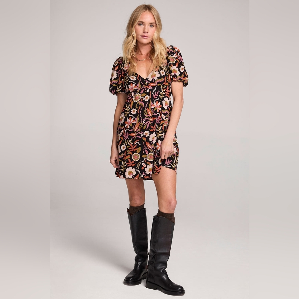 Floral Puff Sleeve Dress